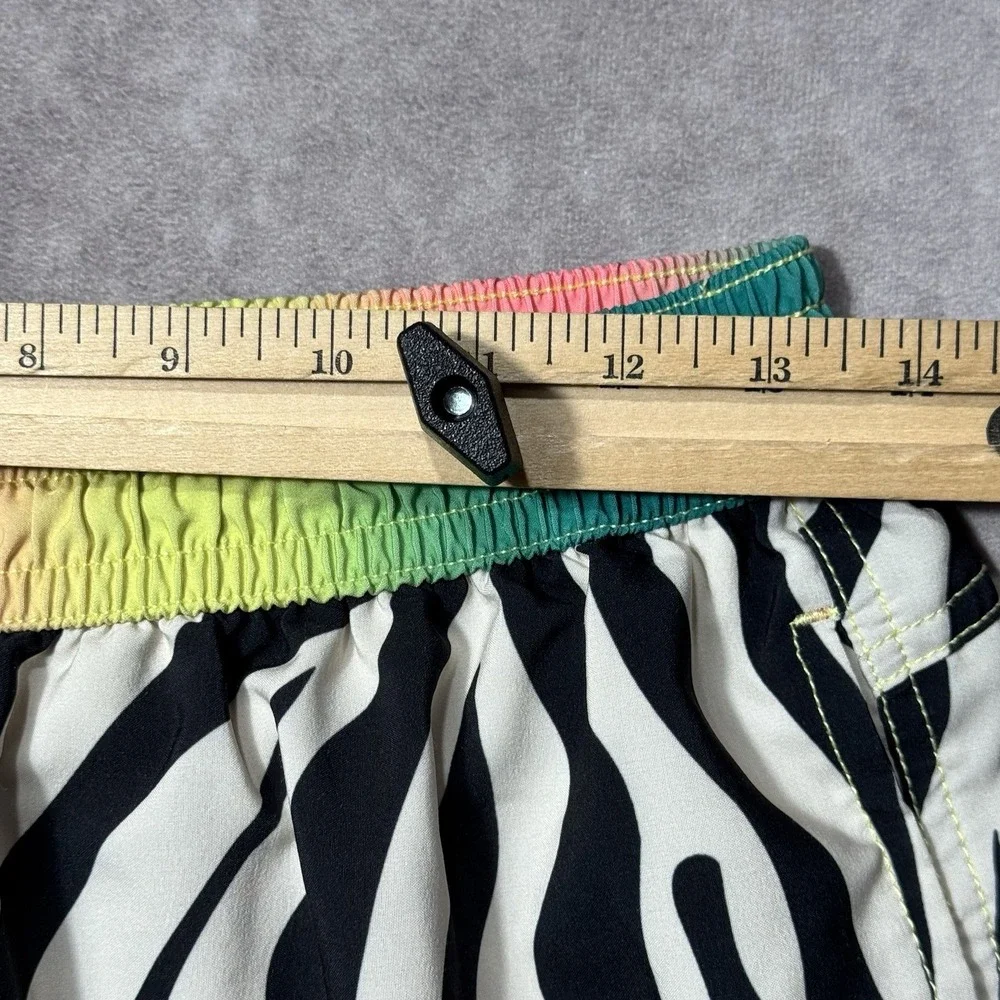 Duvin Swim Trunks 2XL‎ Zebra Print Multicolor Striped Board Shorts Lined